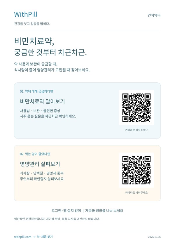 비만·영양관리 매장 안내문 인쇄 미리보기